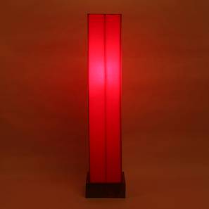 devansh Cher Red Cotton Shade Floor Lamp-picture-14