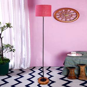 Estelle Pink Cotton Shade Floor Lamp-image-20