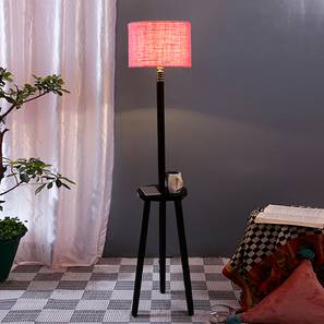 Gates Pink Cotton Shade Floor Lamp-image-33