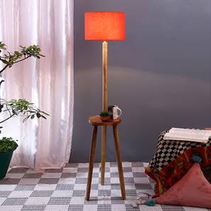 Gwyneth Orange Cotton Shade Floor Lamp-image-26