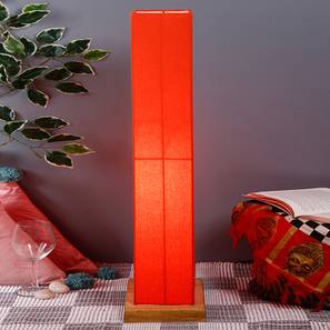 Jacques Orange Cotton Shade Floor Lamp-image-5