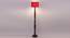Britney Brown Cotton Shade Floor Lamp (Red) by Urban Ladder - Front View Design 1 - 495072