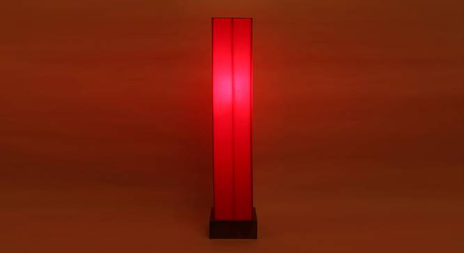 Cher Red Cotton Shade Floor Lamp (Red) by Urban Ladder - Front View Design 1 - 495076