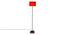 Drake Orange Cotton Shade Floor Lamp (Orange) by Urban Ladder - Front View Design 1 - 495077