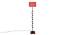Elin Pink Cotton Shade Floor Lamp (Pink) by Urban Ladder - Front View Design 1 - 495080