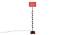 Elin Pink Cotton Shade Floor Lamp (Pink) by Urban Ladder - Front View Design 1 - 495080