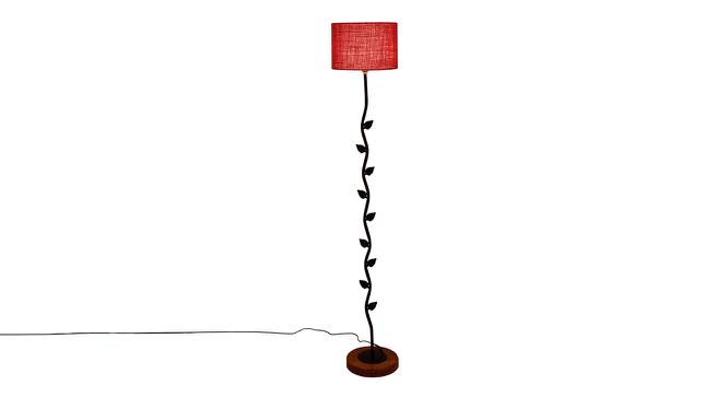 Felicia Pink Cotton Shade Floor Lamp (Pink) by Urban Ladder - Front View Design 1 - 495084