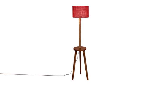 Harmon Pink Cotton Shade Floor Lamp (Pink) by Urban Ladder - Front View Design 1 - 495088