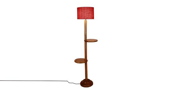 Ivana Pink Cotton Shade Floor Lamp (Pink) by Urban Ladder - Front View Design 1 - 495090