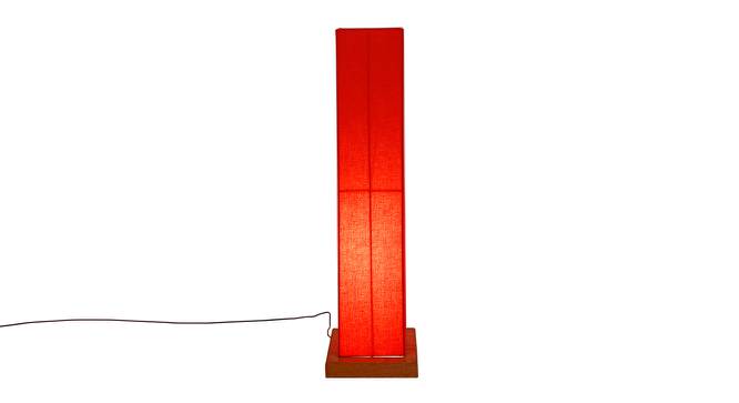 Jacques Orange Cotton Shade Floor Lamp (Orange) by Urban Ladder - Front View Design 1 - 495091