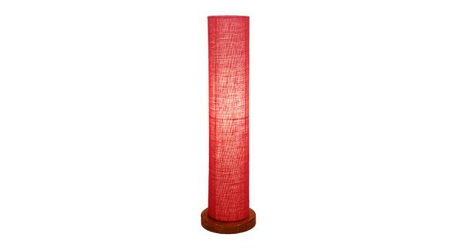 Oliver Pink Cotton Shade Floor Lamp (Pink) by Urban Ladder - Front View Design 1 - 495094