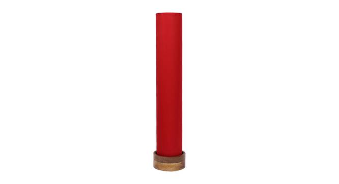 Carney Red Cotton Shade Floor Lamp (Red) by Urban Ladder - Cross View Design 1 - 495097