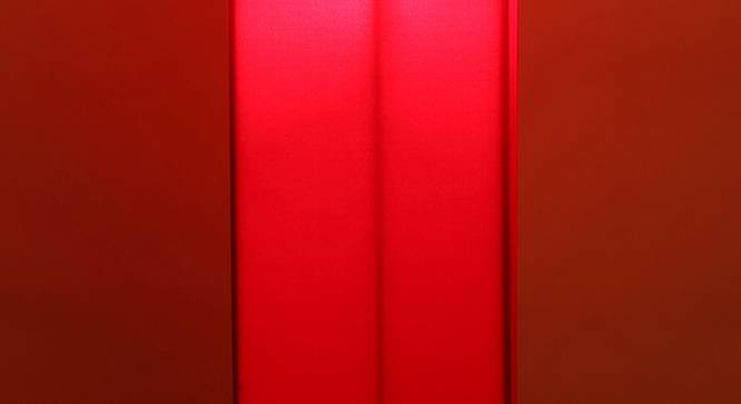 Cher Red Cotton Shade Floor Lamp (Red) by Urban Ladder - Cross View Design 1 - 495099