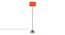 Drake Orange Cotton Shade Floor Lamp (Orange) by Urban Ladder - Cross View Design 1 - 495100