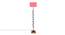 Elin Pink Cotton Shade Floor Lamp (Pink) by Urban Ladder - Cross View Design 1 - 495103