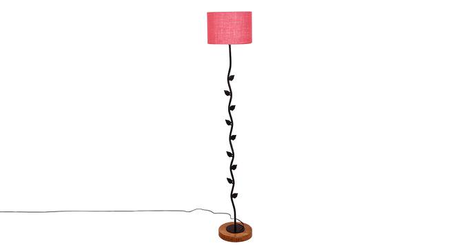 Felicia Pink Cotton Shade Floor Lamp (Pink) by Urban Ladder - Cross View Design 1 - 495107