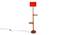 Hillary Orange Cotton Shade Floor Lamp (Orange) by Urban Ladder - Cross View Design 1 - 495112
