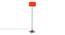 Drake Orange Cotton Shade Floor Lamp (Orange) by Urban Ladder - Design 1 Side View - 495122