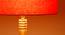 Gwyneth Orange Cotton Shade Floor Lamp (Orange) by Urban Ladder - Design 1 Side View - 495130