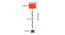 Edythe Orange Cotton Shade Floor Lamp (Orange) by Urban Ladder - Design 1 Dimension - 495148