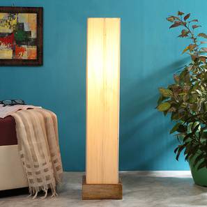 devansh Chassidy White Cotton Shade Floor Lamp-picture-15