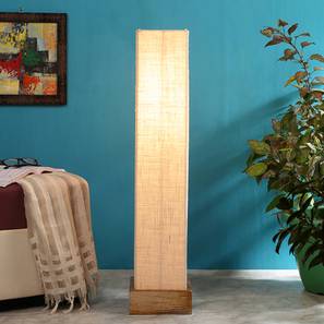 devansh Chenoa White Cotton Shade Floor Lamp-picture-14