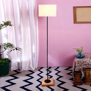 Drake White Cotton Shade Floor Lamp-image-26