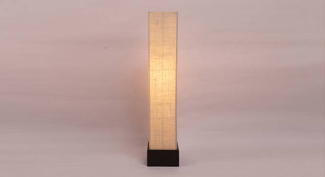 Chris White Cotton Shade Floor Lamp (White) by Urban Ladder - Front View Design 1 - 495201