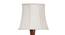 Calloway Brown Cotton Shade Floor Lamp (White) by Urban Ladder - Design 1 Side View - 495205