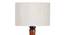 Cameron Brown Cotton Shade Floor Lamp (White) by Urban Ladder - Design 1 Side View - 495206