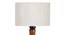 Cameron Brown Cotton Shade Floor Lamp (White) by Urban Ladder - Design 1 Side View - 495206
