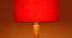Gwyneth Red Cotton Shade Floor Lamp (Red) by Urban Ladder - Design 1 Side View - 495223