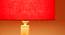 Hillary Red Cotton Shade Floor Lamp (Red) by Urban Ladder - Design 1 Side View - 495224
