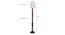 Calloway Brown Cotton Shade Floor Lamp (White) by Urban Ladder - Design 1 Dimension - 495232