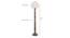 Cameron Brown Cotton Shade Floor Lamp (White) by Urban Ladder - Design 1 Dimension - 495233