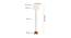 Drake White Cotton Shade Floor Lamp (White) by Urban Ladder - Design 1 Dimension - 495244