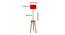 Gwyneth Red Cotton Shade Floor Lamp (Red) by Urban Ladder - Design 1 Dimension - 495250