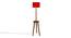 Gwyneth Red Cotton Shade Floor Lamp (Red) by Urban Ladder - Front View Design 1 - 495260