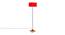 Drake Red Cotton Shade Floor Lamp (Red) by Urban Ladder - Cross View Design 1 - 495280
