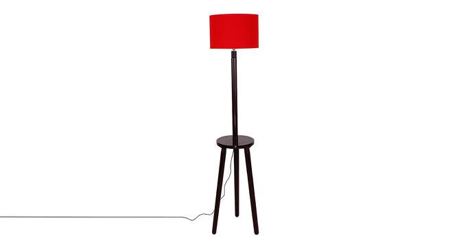 Fiona Red Cotton Shade Floor Lamp (Red) by Urban Ladder - Cross View Design 1 - 495284