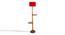 Hillary Red Cotton Shade Floor Lamp (Red) by Urban Ladder - Cross View Design 1 - 495286