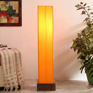 Floor Lamps In Noida Design Cher Yellow Cotton Shade Floor Lamp (Yellow)