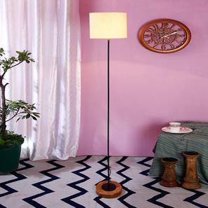 Emme White Cotton Shade Floor Lamp-image-43