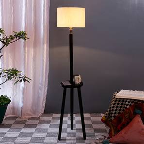 devansh Fiona White Cotton Shade Floor Lamp-picture-16