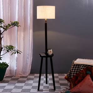 devansh Gates White Cotton Shade Floor Lamp-picture-17