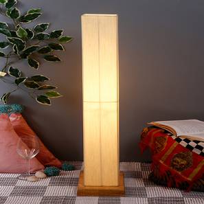 devansh Jacques White Cotton Shade Floor Lamp-picture-20