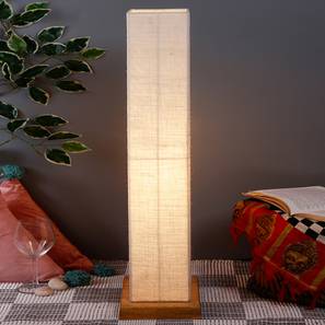 devansh Miranda White Cotton Shade Floor Lamp-picture-16