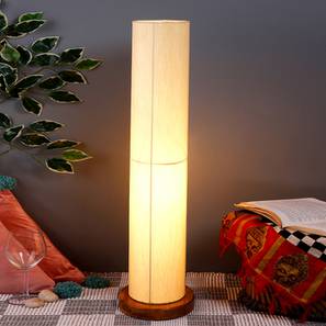Floor Lamps Design Neil White Cotton Shade Floor Lamp (White)