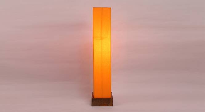 Cher Yellow Cotton Shade Floor Lamp (Yellow) by Urban Ladder - Front View Design 1 - 495316