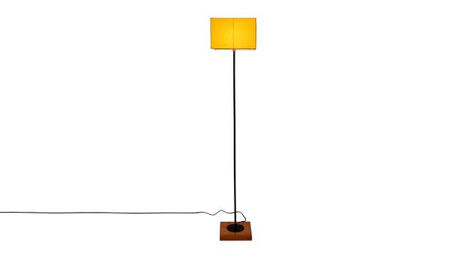 Drake Yellow Cotton Shade Floor Lamp (Yellow) by Urban Ladder - Front View Design 1 - 495318